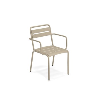 chaise-accoudoir-star-gris-vert-emu