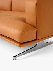 Inland-AV23_Noble-Aniline-leather-Cognac-w-Polished-aluminium-base_detail