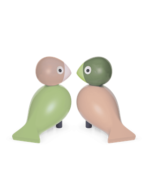 Kay-Bojesen-Birds-Lovebirds-Light-GreenRose-2