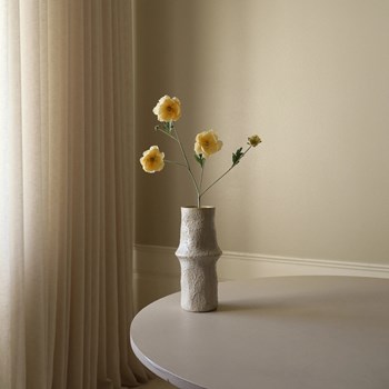 poppyred-yellow four heads-fleur_artificielle